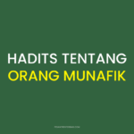 Hadits Orang Munafik