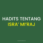 Hadits Tentang Isra Miraj