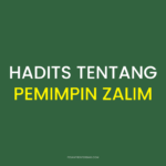 Hadits Tentang Pemimpin Zalim