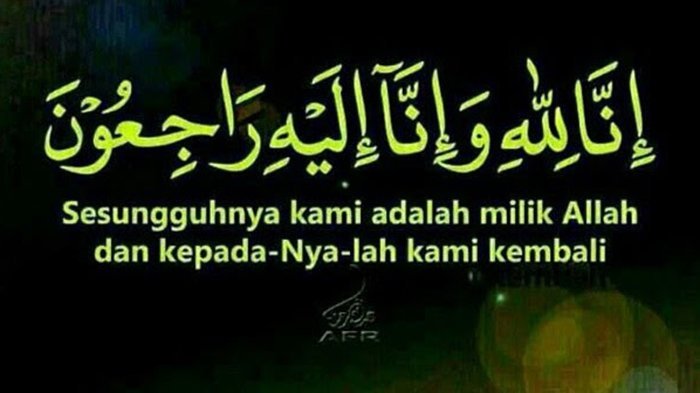 Kaligrafi Innalillahi dan Artinya