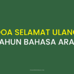 DOA SELAMAT ULANG TAHUN BAHASA ARAB