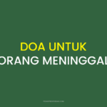DOA UNTUK ORANG MENINGGAL