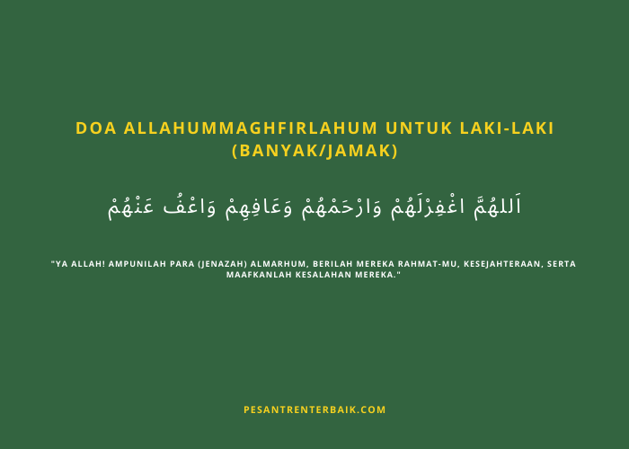 Doa Allahummaghfirlahum untuk Laki-Laki (Banyak_Jamak)