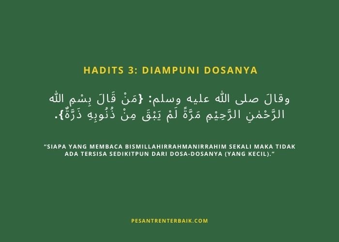 Hadits 3 Diampuni Dosanya