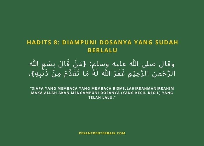 Hadits 8 Diampuni Dosanya yang Sudah Berlalu