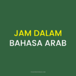JAM DALAM BAHASA ARAB