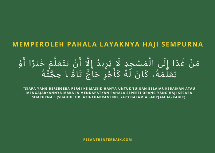 Memperoleh Pahala Layaknya Haji Sempurna