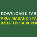 Download Kitab Anwarul Masalik Syarah Umdatus Salik PDF
