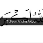 Tulisan Allahu Akbar